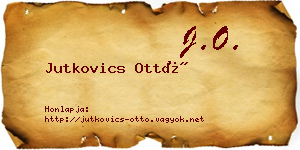 Jutkovics Ottó névjegykártya
